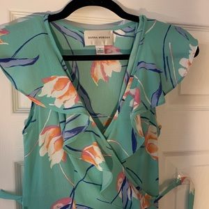 Donna Morgan floral wrap dress